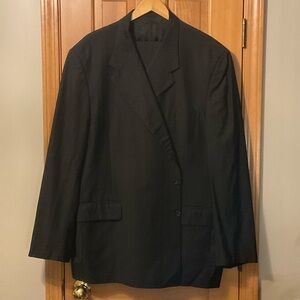 Elegant Innocenti by Tom James Men's Suit in Black